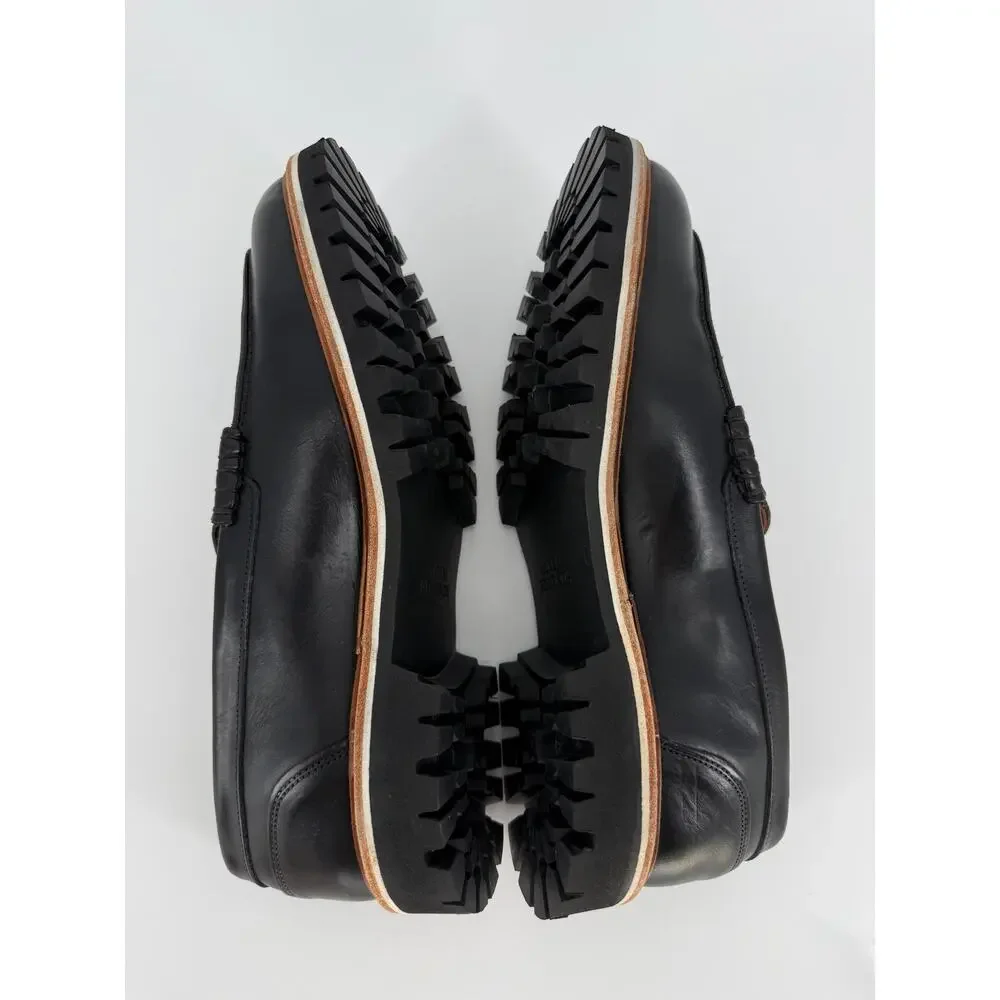 Allen Edmonds Freeport Weatherproof Penny Loafers Black Leather 11.5 D Lug Sole